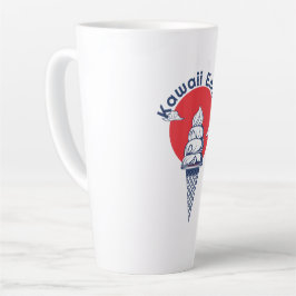 Caneca De Café Latte Nome Personalizado Kawaii Sorvete Cone Cute Japonê