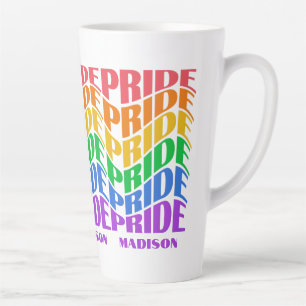 Caneca De Café Latte Nome Personalizado Orgulho