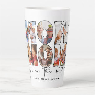 Caneca De Café Latte Nossa Mãe Cita Branco Moderno 6 Fotografias