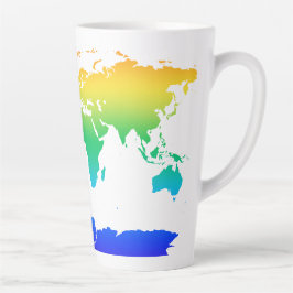 Caneca De Café Latte Nosso Planeta Colorido