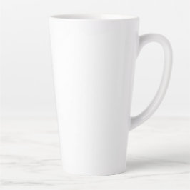 Caneca De Café Latte Nova cor personalizar o logotipo de texto lata