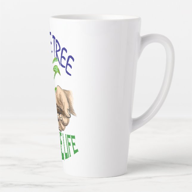 CANECA DE CAFÉ LATTE NOVA DESIGN DE COFÉ VERDE DE ALTA ALTA (Direita)