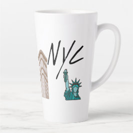 Caneca De Café Latte Nova Iorque NYC