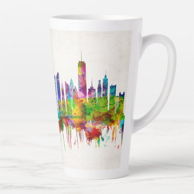 Caneca De Café Latte Nova Iorque Skyline (Direita)