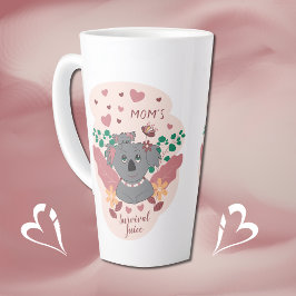 Caneca De Café Latte Nova Mãe Sobrevivência Juice Cute Koala Latte Mug