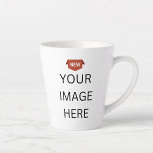 Caneca De Café Latte NOVO! Latte Mug - Pequeno 12oz - Personalizado