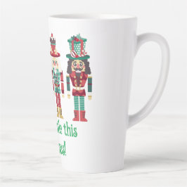 Caneca De Café Latte Nozes de Natal