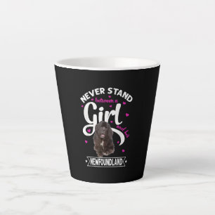 Caneca De Café Latte Nunca fique entre uma garota e sua terra nova