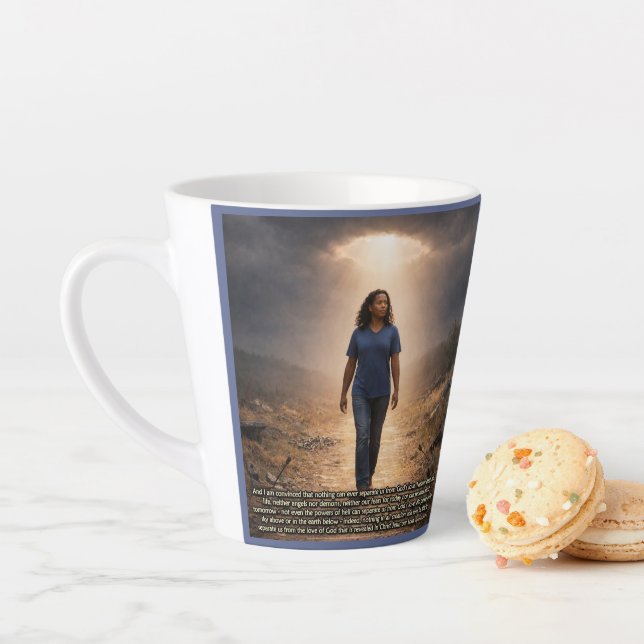 Caneca De Café Latte Nunca separado de Deus (In Situ)