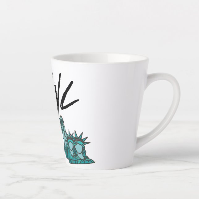 CANECA DE CAFÉ LATTE NYC NOVA YORK CIDADE (Direita)