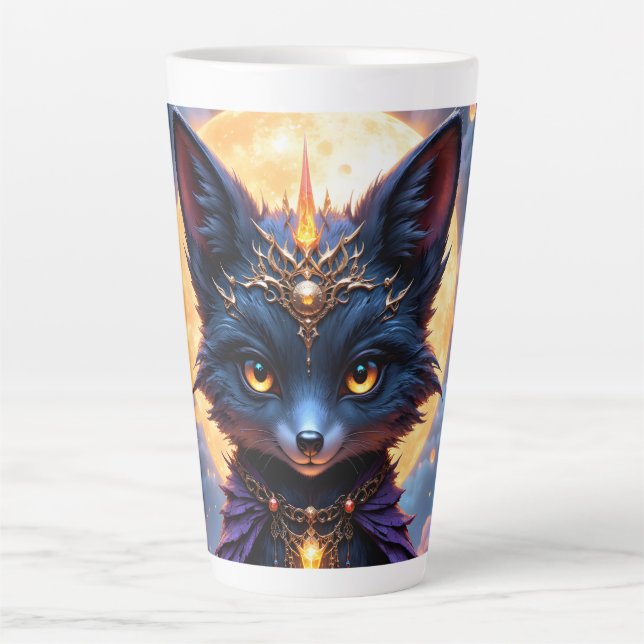 Caneca De Café Latte Nyx – Guardião do Luar.  (Frente)