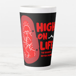 Caneca De Café Latte O alpinismo do Bugaboos no Canadá