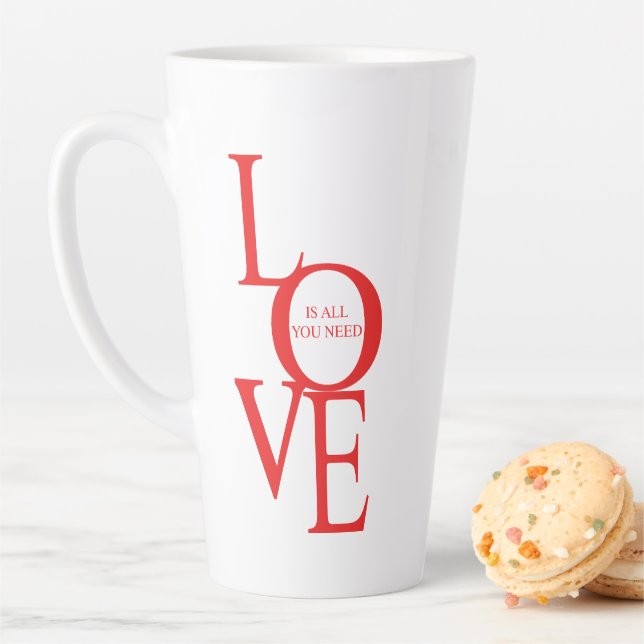 Caneca De Café Latte O amor é tudo o que você precisa (In Situ)