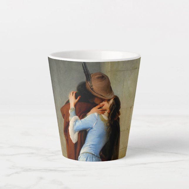 Caneca De Café Latte O Beijo Francesco Hayez (Frente)
