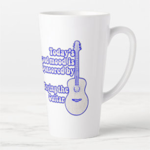 Caneca De Café Latte O bom humor de hoje é patrocinado pelo violão