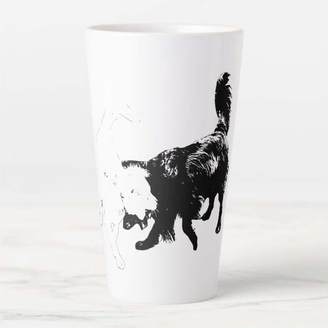 Caneca De Café Latte O Brincar É A Linguagem (Frente)