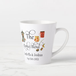 Caneca De Café Latte O Casamento Perfeito Café de Casamento Caprichoso