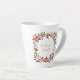 Caneca De Café Latte O Coração de Colheita