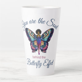 Caneca De Café Latte O Efeito da Borboleta Causada