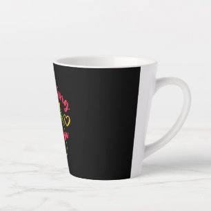Caneca De Café Latte O Ensino do Dia do Professor é o meu Emperramento