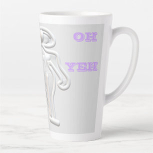 Caneca De Café Latte O Espaço Funky é o lugar a ser