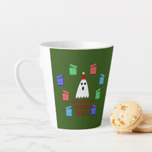Caneca De Café Latte O Fantasma do Natal Apresenta Engraçado