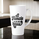 Caneca De Café Latte O Funny Simple Vintage Retro<br><div class="desc">Este design simples e vintage é composto por tipografia de script lúdico.</div>