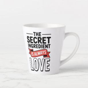 Caneca De Café Latte "O Ingrediente Secreto É Sempre Amor