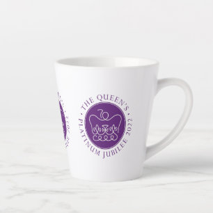 Caneca De Café Latte O Jubileu Platinum da Rainha