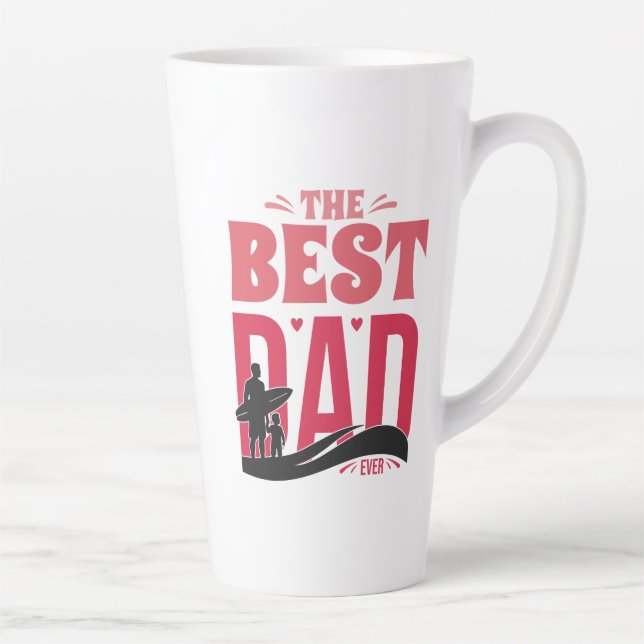Caneca De Café Latte O Melhor Pai de Todos (Direita)