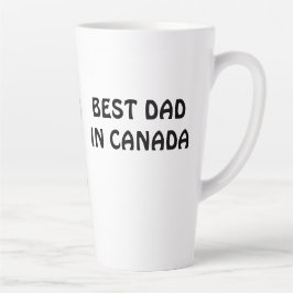 Caneca De Café Latte O melhor Pai do Canadá