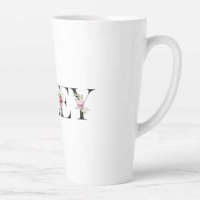 Caneca De Café Latte O nome da Riley. Chamo-me Riley. (Direita)