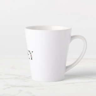 Caneca De Café Latte O nome da Riley. Chamo-me Riley.