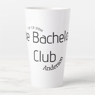 Caneca De Café Latte o nome do clube do solteiro ano elegante curvy mod