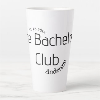 Caneca De Café Latte o nome do clube do solteiro ano elegante curvy mod