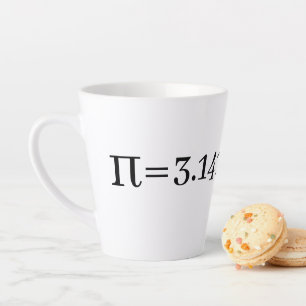 Caneca De Café Latte O número do Pi Math & Science Lover