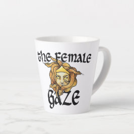 Caneca De Café Latte O Olhar Feminino Medusa Cobras Humor Feminista