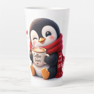 Caneca De Café Latte O Pequeno Pinguim do Café