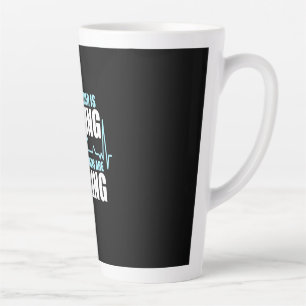 Caneca De Café Latte O Pó Está Caindo Snowboard