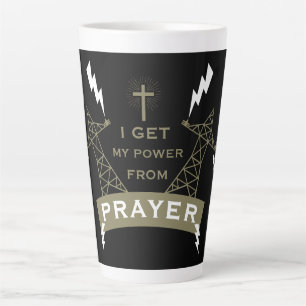 Caneca De Café Latte O Poder Da Oração