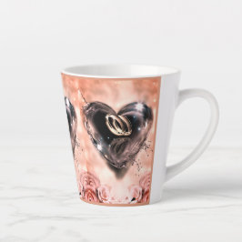 Caneca De Café Latte O Que Deus Uniu (Rosa Rosa)