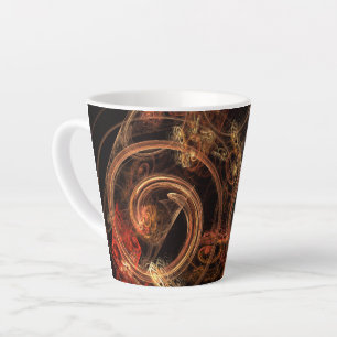 Caneca De Café Latte O som da Abstrato de música