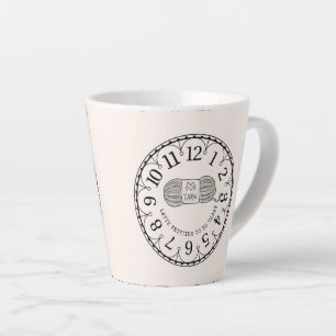 Caneca De Café Latte O tricô Latte A Fazer Hoje