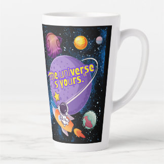 CANECA DE CAFÉ LATTE O UNIVERSO É SEU