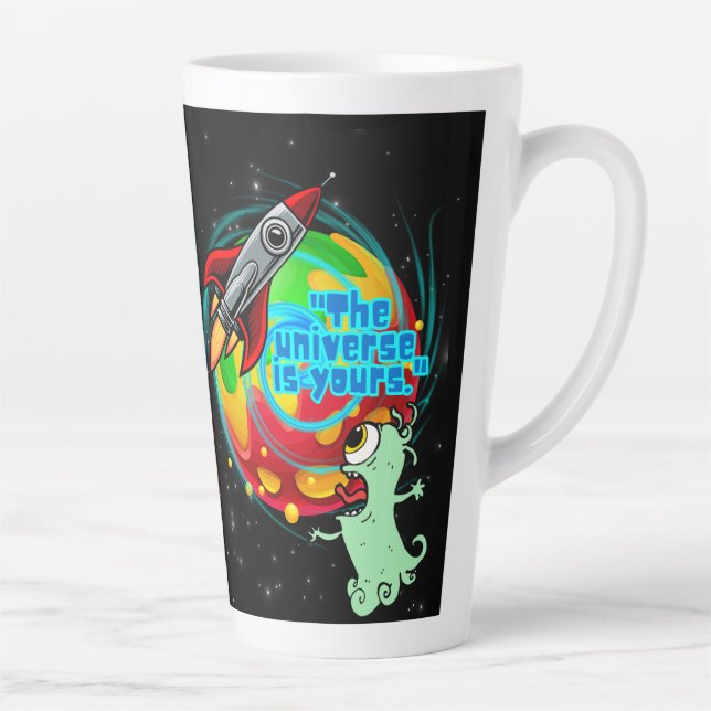 CANECA DE CAFÉ LATTE O UNIVERSO É SEU (Direita)