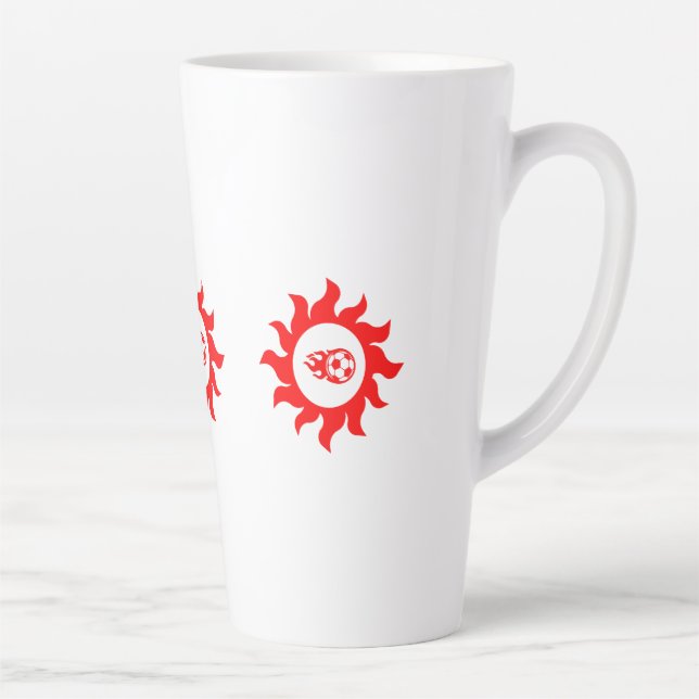 Caneca De Café Latte Objetivos de potência do Sol (Direita)