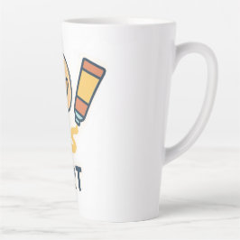 Caneca De Café Latte Objeto de Arte - Paleta de Tinta e Pincel