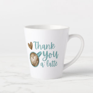 Caneca De Café Latte Obrigado A'Latte Mug