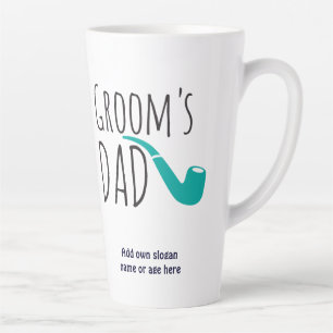 Caneca De Café Latte Obrigado, Pai Padre do Groom Fun Modern Pipe