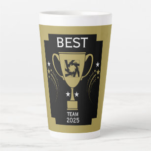 Caneca De Café Latte Obrigados da equipe corporativa